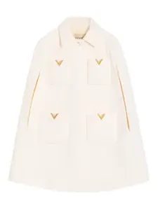Бархатная накидка Valentino Garavani, белый