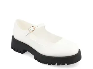 Лоферы Kamie Mary Jane Loafer Journee Collection, белый