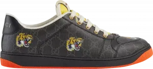 Кроссовки Gucci Screener Tiger, черный