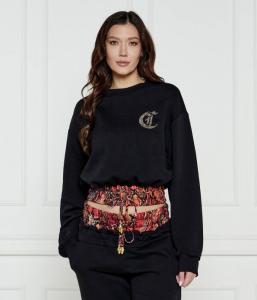 Толстовка Just Cavalli Cropped Fit, черный