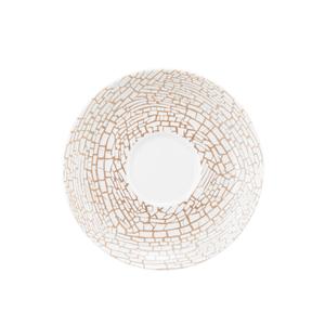 Liberty кракелюрное чайное блюдце 13 см Seltmann Weiden, белый/бронзовый