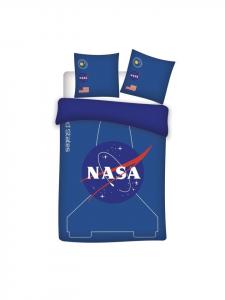 Постельное белье NASA 200x140 см 100% микрофибра с наволочкой 63x63 см синего цвета Nasa, 63 см
