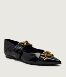 Кожаные балетки MANSION POINT Kurt Geiger, черный