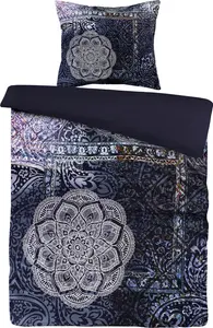 Постельное белье Medley 100-NL Синее 200см x 240см / 60см x 70см (2 шт.) Kayoom GmbH