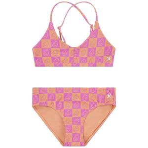 Детский купальник-бикини Hurley Triangle Bikini Set, розовый, посвященный 25-летию бренда, AOP Swimwear GBO922