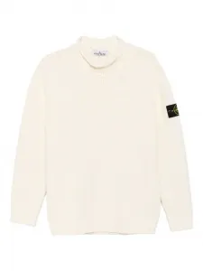 Свитер с нашивкой Compass Stone Island, белый