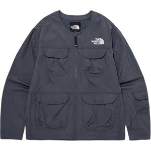 Куртка унисекс серая The North Face, серый