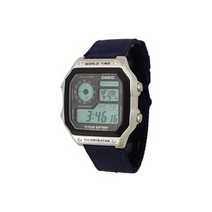 CASIO Кварцевые часы унисекс с силиконовым ремешком и черным циферблатом