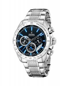 F20668/6 Мужские часы Timeless Chronograph из серебряной стали Festina, серебро