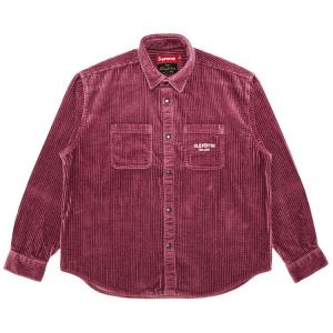 Рубашка Supreme Wide Wale Corduroy Snap Shirt Dusty Pink, розовый