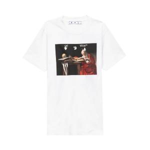 Футболка Off-White Caravaggio Slim Tee 'White', белый