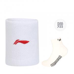 LINING Теннисные баскетбольные напульсники дышащие термозащитные black/white cotton