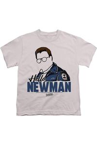 Футболка с коротким рукавом Seinfeld "Hello Newman" для детей Gildan, серебряный