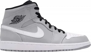 Кроссовки Air Jordan 1 Mid Wolf, серый