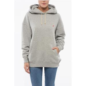 Хлопковая толстовка с капюшоном и накладным карманом Autry, Gray