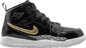 Кроссовки Jordan Legacy 312 PS Black Metallic Gold, черный