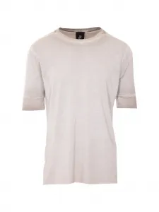 Футболка с круглым вырезом и эффектом потертости Thom Krom, бежевый