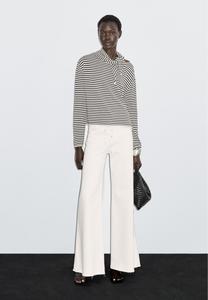 Джемпер Massimo Dutti STRIPED WITH REMOVABLE BANDANA, Beige