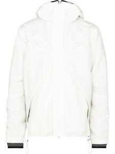 RANRA куртка Ljos с капюшоном и карманами на молнии, белый