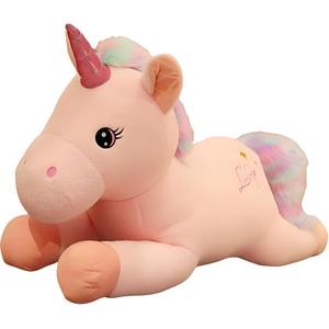 Мягкая и милая плюшевая кукла единорог 40cm/50cm/60cm/80cm/100cm/120cm высота Tak Bebe, розовый