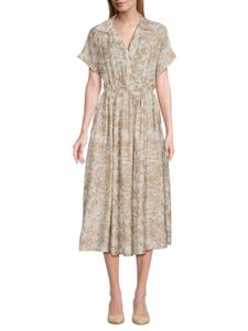 Платье-миди с принтом Renee C., серо-коричневый