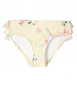 Эверли бикини-трусики с цветочным принтом Zimmermann Kids, Yellow Watercolour Floral