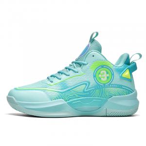 MUSNODO Амортизирующие противоскользящие и износостойкие баскетбольные кроссовки Unisex Pink Orange Mismatched Aqua, цвет Aqua