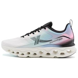 Износостойкие низкие повседневные кроссовки для бега женские белый синий розовый XTEP, Aurora Blue/Sail White/Fluorescent Cherry Blossom Pink