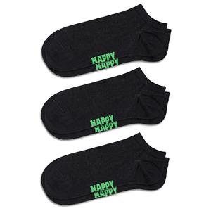 Носки Happy Solid no show 3 шт, черный