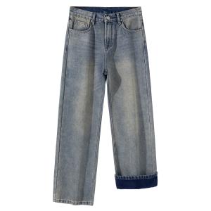 Джинсы Unisex утепленные с флисовой подкладкой прямого кроя Jeep, o12 nostalgic синий[fleece-lined]