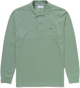 Официальная поло-рубашка Lacoste Original Fit с длинным рукавом, модель L1312, шалфейно-зеленый