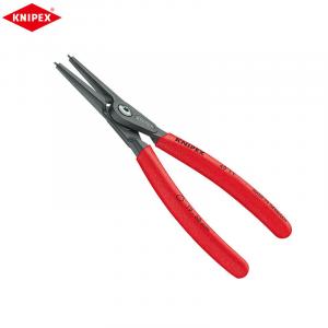 Прецизионные плоскогубцы для внешних стопорных колец KNIPEX, вал с прямой головкой, внешний суппорт, 10–25 мм, плоскогубцы для стопорных колец с прямой горловиной, плоскогубцы для стопорных колец 49 11 A1