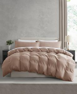 Ультрамягкий предварительно выстиранный комплект постельного белья из 3 предметов, размер полный Nestl, Taupe sand