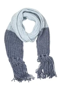 Шерстяной шарф COLLEZIONE ALESSANDRO "Lisa", производство Италия, джинсовый