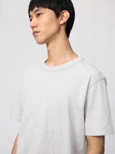 Футболка Uniqlo Crew Neck, 02 светло-серый