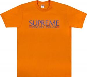 Футболка Supreme Nuova York Tee 'Orange', оранжевый