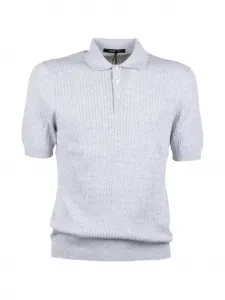 Рубашка-поло в рубчик TAGLIATORE, серый