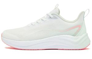 QIAODAN Кроссовки Speedwind 2.0 с амортизацией, противоскользящие, износостойкие, низкие, повседневные, женские, белые, зеленые