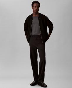 Мужская куртка-бомбер из технологичного трикотажа Calvin Klein, Black