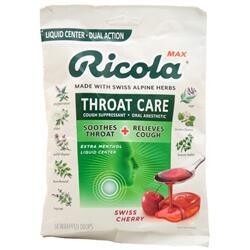 Ricola Капли от кашля Ricola MAX для ухода за горлом Швейцарская вишня 34 капли
