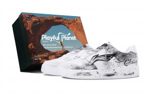 Женские плавучие скейтбордистские кроссовки Li Ning с износостойким верхом и возможностью увеличения высоты, черный белый