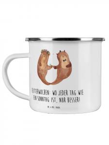 Волшебная кружка Медовый месяц с надписью на белом фоне Mr. & Mrs. Panda