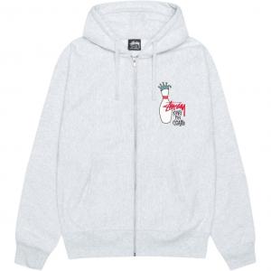 Толстовка с капюшоном Kingpin Zip Stussy, цвет Sea Blue