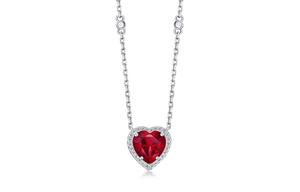 Daisy Fellowes 925 Sterling Silver Heart Necklace Women's