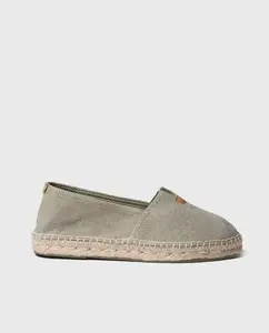 Эспадрильи унисекс на плоской подошве из однотонной ткани Toni Pons, цвет Kaki