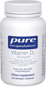 Витамин Pure Encapsulations D3, 60 капсул