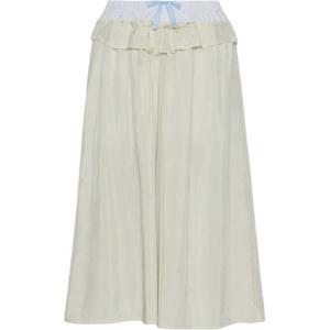 Поплиновая миди-юбка Maison Margiela, бежевый