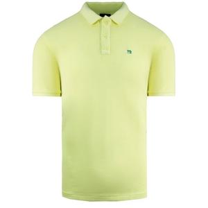 Хлопковая мужская рубашка поло с короткими рукавами 142734 0244 Scotch & Soda, желтый