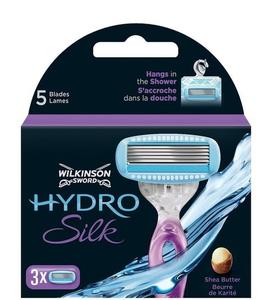 Запасные лезвия, 3 шт. Wilkinson, Sword Hydro Silk, Wilkinson Sword