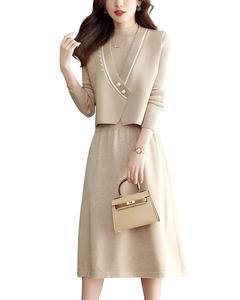 Комплект из 2 предметов: жилет и платье Teodora Teodora, оранжевый